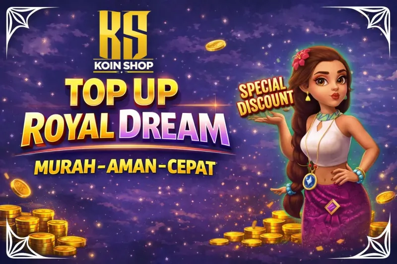 Banner top up Royal Dream murah